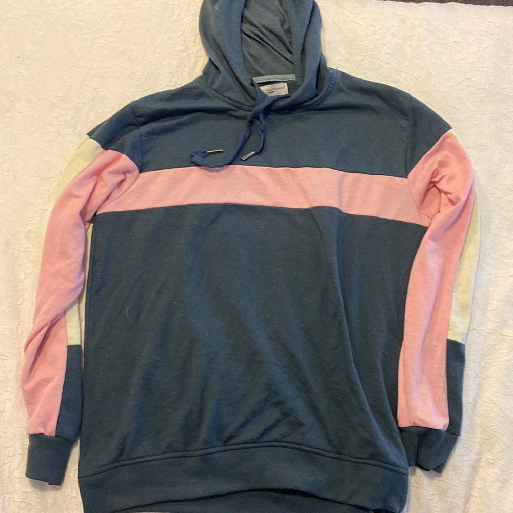 Navy, Pink, and Creme L Sweatshirt made by Truth Substance